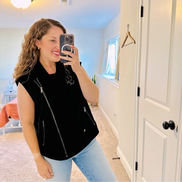 NWT Banana Republic Faux Suede Vest Jacket XXL - Picture 1 of 11